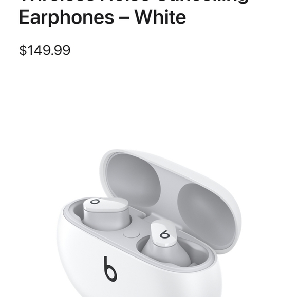 Beats Studio Buds – True Wireless Noise Cancelling Earphones – White - Picture 6 of 6